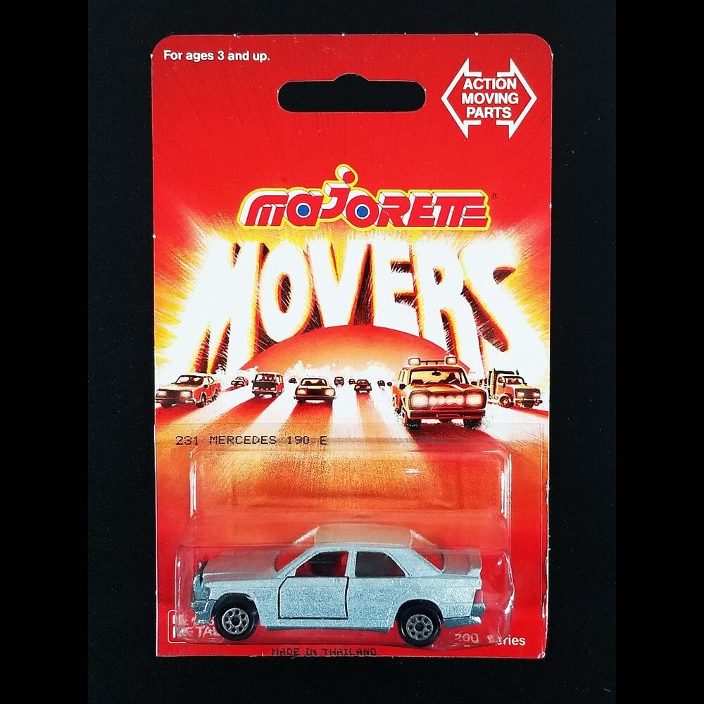 Majorette Mercedes-Benz 190 E 2.3-16 / #231 / Movers / Light Silver